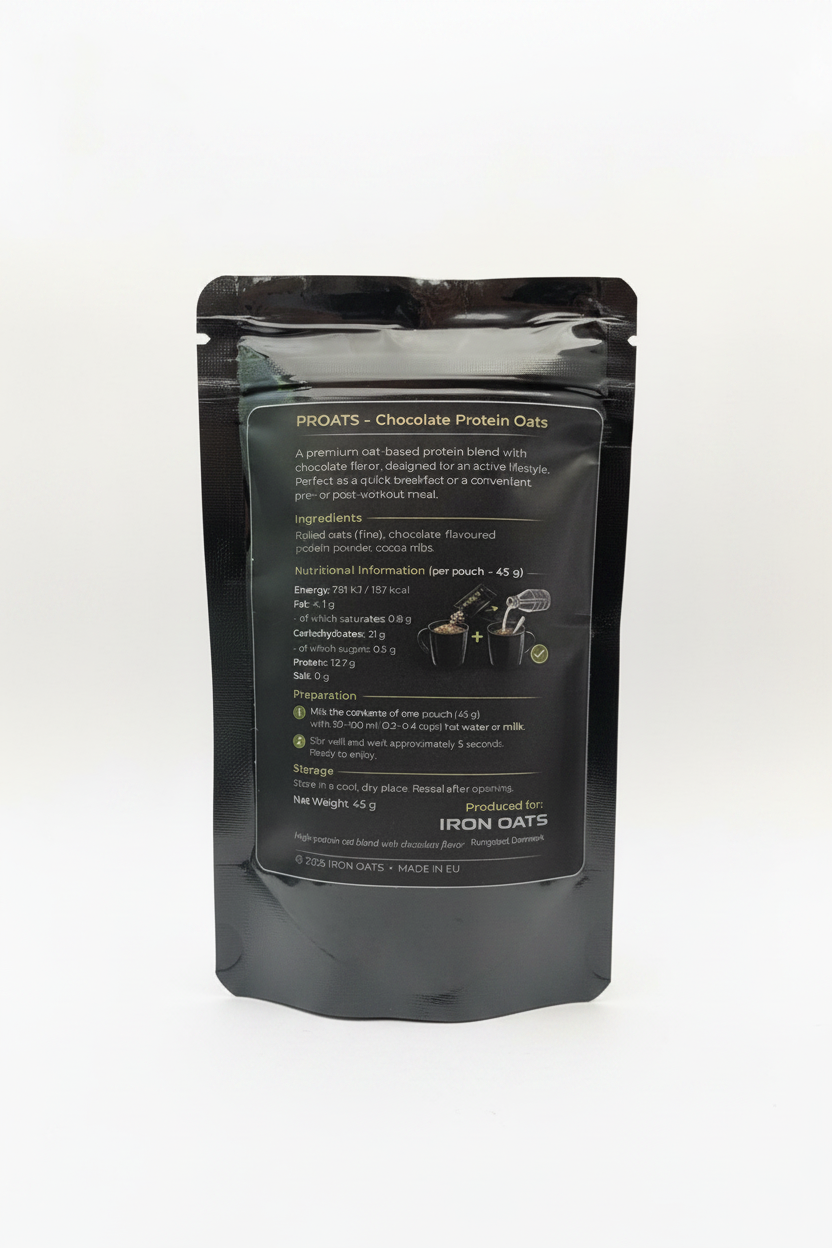 Iron Oats Chocolat - bagside